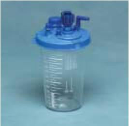 Cardinal Medi-Vac Guardian Suction Canister 1200 mL Shut-Off Valve / Locking Lid - 65651-212