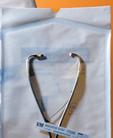 Cardinal Sterilization Pouch EO Gas / Steam 4 X 11 Inch Transparent / White Self Seal Paper / Film - 92114