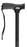 Soft Grip - T-Handle Cane Aluminum 31 to 40 Inch Height Black - FGA52000 0000