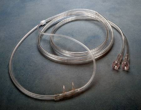 Vyaire Medical AirLife Demand Nasal Cannula Dual Port Delivery Adult Curved Prong / Non-flared Tip - 2707