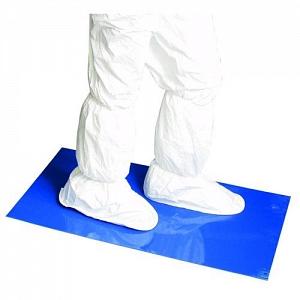 Connecticut Clean Room Poly Tack Adhesive Floor Mat 18 X 45 Inch Blue Polyethylene Film - K-102