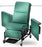 85 Series - Standard Transport Manual Recliner Colonial Blue Vinyl 5 Inch Casters - 858T45-TS7