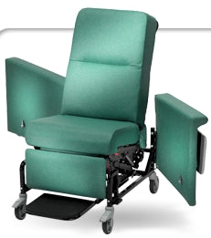 85 Series - Standard Transport Manual Recliner Natural Vinyl 5 Inch Casters - 858T09-TS7C
