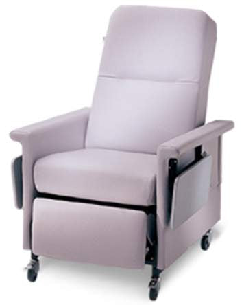 Champion Manufacturing 59 Series Standard Transport Manual Recliner Natural Foam 3 Inch Caster 3 Inch Caster - 596T09-F7C