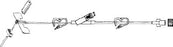 LifeGuard - Huber Infusion Set 20 Gauge 3/4 Inch 10 Inch Tubing SmartSite Port - CLGY-2034