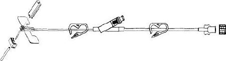 LifeGuard - Huber Infusion Set 20 Gauge 3/4 Inch 10 Inch Tubing SmartSite Port - CLGY-2034