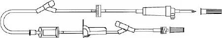 Vygon - Primary IV Administration Set 20 Drops / mL Drip Rate 105 Inch Tubing 2 Ports - AMS609-1