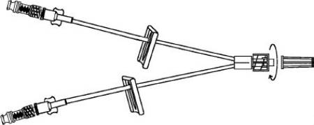 Advanced Medical Systems - Extension Set 4 Inch Tubing 0.38 mL Priming Volume DEHP-Free - SS-885-2