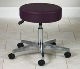 Mid Series - Exam Stool Backless Pneumatic Height Adjustment 5 Casters Cream - 2155-3CM