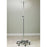 Clinton Industries Infusion Pump Stand 4-Hook Six 3 Inch Ball Bearing Casters, 26 Inch Diameter - IV-334