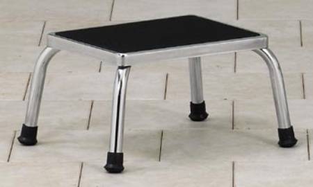 Clinton Industries - Step Stool 1 Step Chrome Plated Steel Frame 9 Inch Step Height - T-40