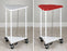 Clinton Industries Clinton Hamper Stand Rolling Triangular Opening Foot Pedal Tilt-Top Lid - H-43