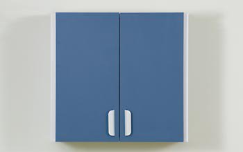 Managed Care Quick - Single Cabinet Wall Mount Chip Resistant PVC 1 Adjustable Shelf - Clinton Industries - 8224-1GR-066