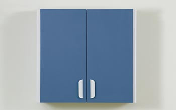Managed Care Quick - Single Cabinet Wall Mount Chip Resistant PVC 1 Adjustable Shelf - 8224-1GR-066