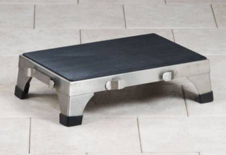 Clinton Industries Step Stool Stacking 1-Step Stainless Steel 5.25 Inch - SS-190