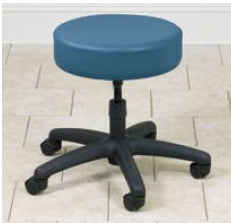 Clinton Industries Value Series Exam Stool Backless Pneumatic Height Adjustment 5 Casters Purple Gray - 2130-3PG
