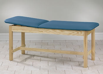 Clinton Industries ETA Classic Series H-Brace Treatment Table Fixed Height 400 Lbs. - 1010-27-3BK/1NT