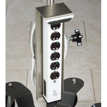 Clinton Industries IV Pole Outlet Strip - IV-50