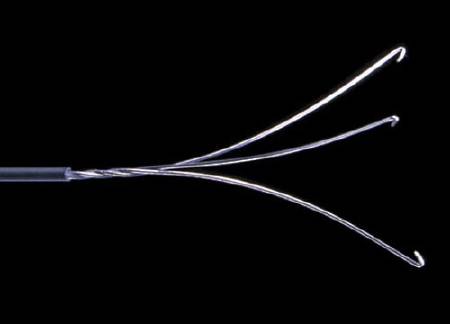 Cook - Grasping Forceps 40 cm Stainless Steel Sterile Curved 5 Fr. Tips - G14127