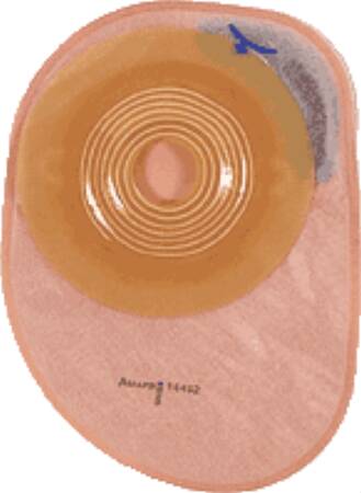 Coloplast Assura EasiClose Ostomy Pouch One-Piece System 7/8 Inch Stoma Closed End Convex Light - 14451