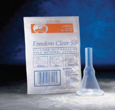 Coloplast Freedom Clear SS Male External Catheter Self-Adhesive Seal Silicone Medium - 5210