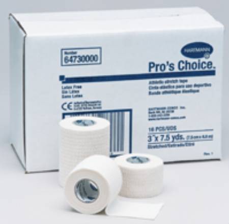 Pro's Choice Adhesive - Athletic Tape Stretch Cotton / Polyester 1-1/2 Inch X 7-1/2 Yard White NonSterile - 64710000