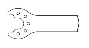 Conmed/Linvatec MicroPower Micro100 Saw Blade Sagittal 25.5 L X 9.5 W X 0.4 Thk mm Sterile Fine Tooth - 502313800
