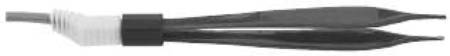 Conmed ConMed Bipolar Forceps Adson 5 Inch Surgical Grade Coated Stainless Steel NonSterile NonLocking Thumb Handle Straight 1.5 mm Smooth Tips - 7-809-4