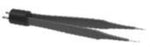 Conmed ConMed Bipolar Forceps Jeweler 4 Inch Surgical Grade Coated Stainless Steel NonSterile Bayonet Handle Straight 0.4 mm Sharp Micro Tips - 60-1767-001