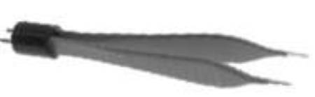 Conmed ConMed Bipolar Forceps Adson 4-3/4 Inch Surgical Grade Coated Stainless Steel NonSterile Straight 1 mm Sharp Tips - 60-1768-001