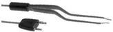 Conmed ConMed Monopolar Forceps 7-1/2 Inch Surgical Grade Coated Stainless Steel NonSterile Bayonet Handle Straight 2 mm Sharp Tip w/Cable - 60-0812-001