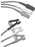 FSR Series - ECG Leadwire Three 24 Inch, Black, Green, White, 3 Lead, Grabber - FSA24-003