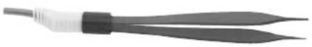 Conmed ConMed Bipolar Forceps Adson 5 Inch Surgical Grade Coated Stainless Steel NonSterile NonLocking Thumb Handle Straight 1 mm Serrated Tips - 7-809-7