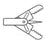 Conmed Precisor Biopsy Forceps 230 cm Floor Grade Stainless Steel Sterile Three Ring Handle Straight 3.1 mm Alligator Cup w/Needle - 823