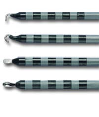 Conmed Grey Laparoscopic Electrode 5 mm X 32 cm, 4 mm Pin Stainless Steel L Hook Disposable Sterile - 60-5163-004