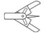Conmed Precisor Biopsy Forceps 160 cm Floor Grade Stainless Steel Sterile Three Ring Handle Straight 2.3 mm Oval Cup w/Needle - 838