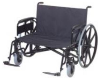 900 XL Heavy Duty - Bariatric Wheelchair Full Length Arm Footrest Black Upholstery 30 Inch Seat Width Adult 700 lbs. Weight Capacity - 930XL