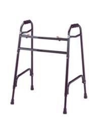 Convaquip Industries ConvaQuip Bariatric Dual Release Walker Adjustable Height Aluminum Frame 750 lbs. Weight Capacity 31-1/2 to 40-1/2 Inch Height - 830F