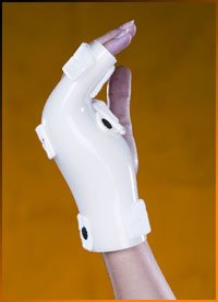 Corflex Hand / Wrist Splint Boxer Polyethylene / Foam Left Hand White Medium - 37-1212-000