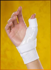Corflex Thumbster - Thumb Splint Adult Medium Hook and Loop Strap Closure Left Hand White - 37-5012-000