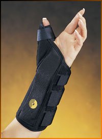 Ultra-Fit - Wrist Splint with Abducted Thumb Aluminum / Fabric Right Hand Black Medium - 73-5304-000