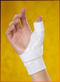 Corflex Low Profile Thumbster Thumb Splint Polyethylene / Stockinette Left Hand White X-Large - 37-5014-000