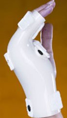 Corflex Boxer Splint With Palmar Pad Polyethylene / Foam Left Hand White X-Large - 37-1214-000