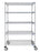 Cari-All Healthcare Shelving Unit 5 Shelves Chrome - 856CH-5