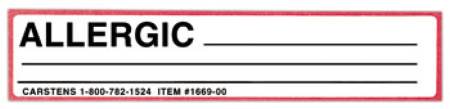 Carstens Identification Card Medsav Solutions - 1669-01