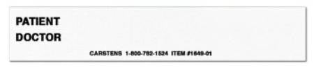 Carstens Identification Card Medsav Solutions - 1649-01