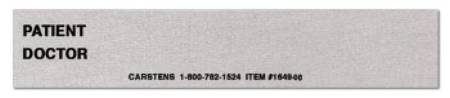 Carstens Identification Card Medsav Solutions - 1649-08