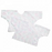 O&M Halyard Inc Shirt Infant Whit Print Without Pockets Short Sleeves Unisex - 10595