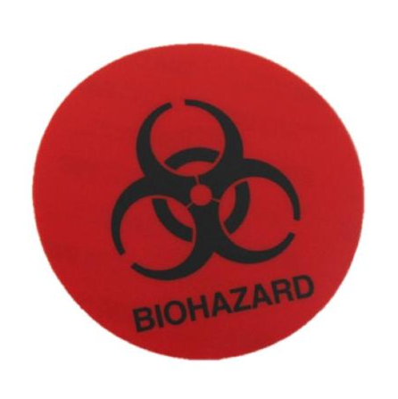 Midmark Pre-Printed Label Warning Label Biohazard Symbol - 061-0460-00