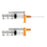 EasyPoint - Hypodermic Needle Retractable Safety Needle 21 Gauge 1 Inch Length Regular Wall - 85041